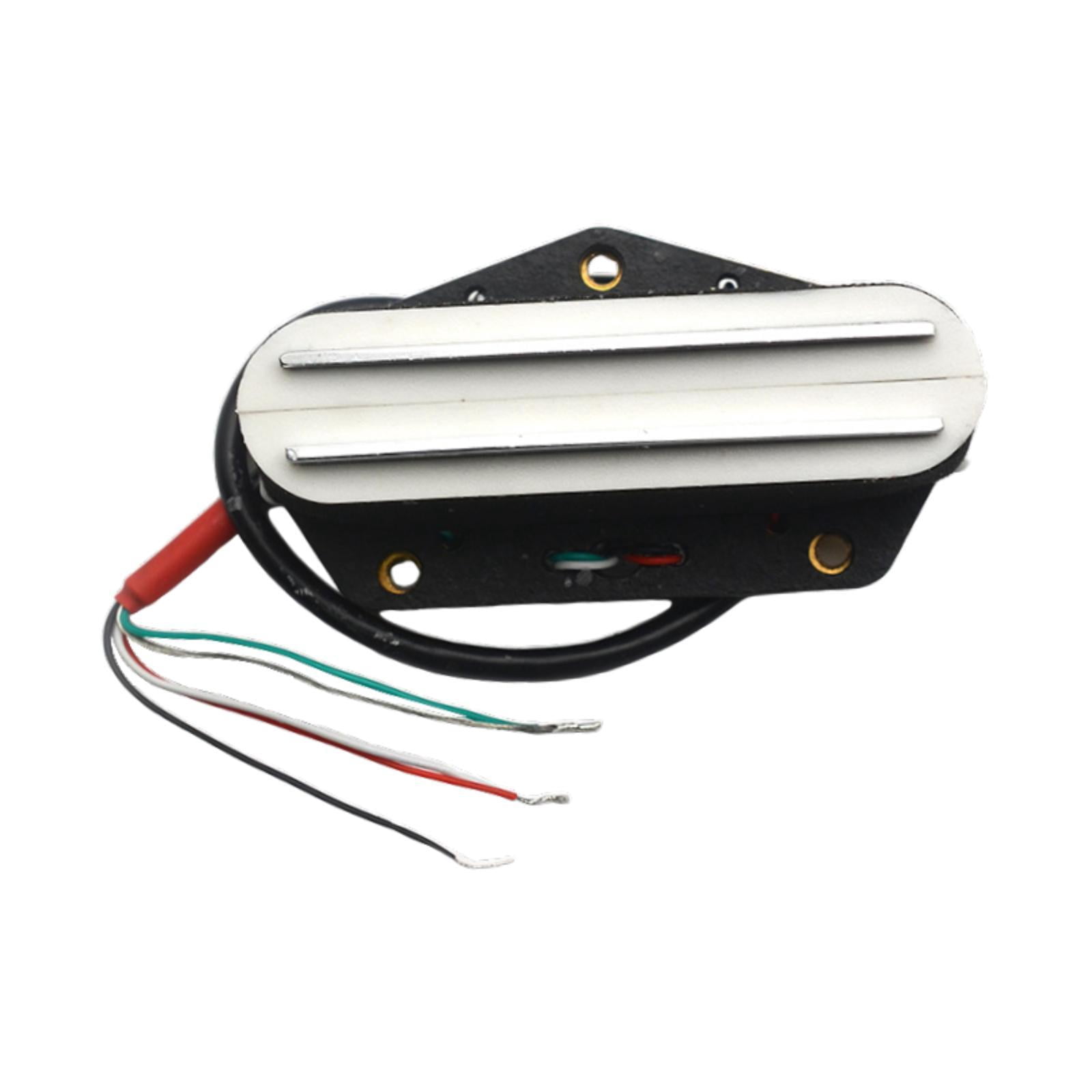 JWQFBC Electric Guitar Humbucker Bridge Pickup Double Rail Easy to Install Multipurpose White 16K
