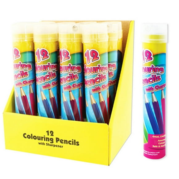 ArtBox Pleine Grandeur 12 Crayons de Couleur et Taille-Crayon