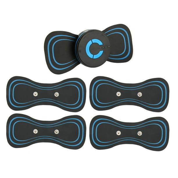 Mini masajeador de cuello portátil de mano con adhesivo para masaje de columna cervical, recargable por USB, pulso EMS