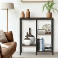 thumbnail image 2 of Kitchen Microwave Stand,4-Tier Adjustable Bakers Rack,Multi-Purpose Kitchen Storage Cart for Coffee Station,Space-Saving Metal Appliance Shelf for Living Room (Rustic Brown), 2 of 7