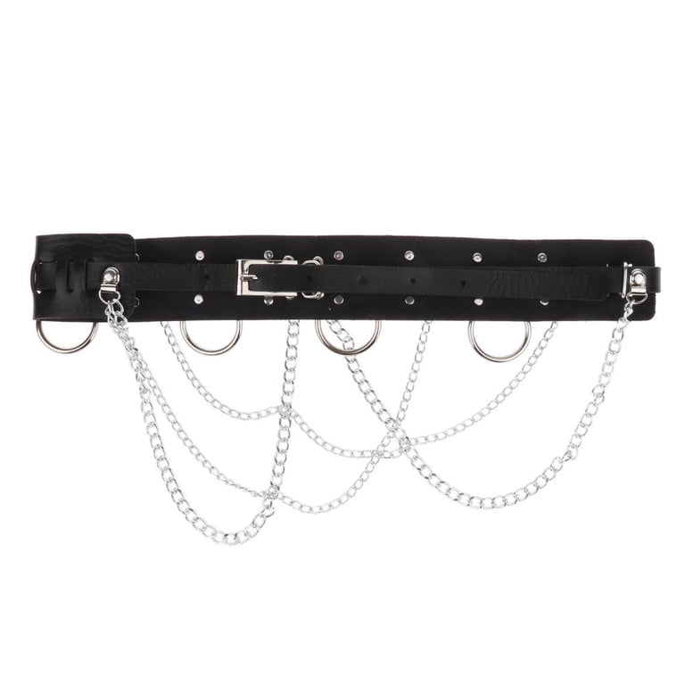 Wyenliz Women\'s Body Chain Belt Leather Gothic Punk Waist Belt Adjustable 6103o1asP-L._AC_UY1000_.jpg main image 4