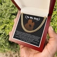 thumbnail image 5 of Gift for Dad From Daughter made old big, Cuban Link Chain, Stainless Steel or Yellow Gold, Message Card & Gift Box, 5 of 5
