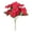 Red, variant on Valentine's Day Imitation Flower Cutting Decoration 12 inch Wedding Handheld Artificial Flowers Pick Stem for Livingroom Party Decor