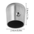thumbnail image 2 of OULII 4Ud Tapones Redondos Para De Escaleras En Inoxidable Duraderos Y Elegantes, 2 of 8