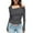 a-Dark Gray43599, variant on VNKIDY Women's Solid Color One Shoulder T Shirts Long Sleeve Slim Fit Pleated Tees For Casual Daily Outdoor Wear Leisure Tops