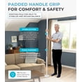 thumbnail image 5 of Stander Wonder Pole Slim, Tension Mounted Security Pole, Elderly Floor to Ceiling Grab Bar for Seniors, Bathroom Grab Bar Safety Rail, Supports 300 lbs, White, 5 of 10