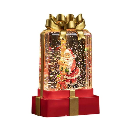 

Zeceouar Christmas Decorations Indoor Outdoor On Clearance Christmas Decorations Illuminated Simulation Gift Package Lights Shopping Mall Desktop LED Decorations Gift Flame Lights