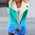 thumbnail image 1 of Qertyioot Womens Winter Fleece Jacket Plus Size Warm Composite Plush Button Lapels Outwear Coat, 1 of 5