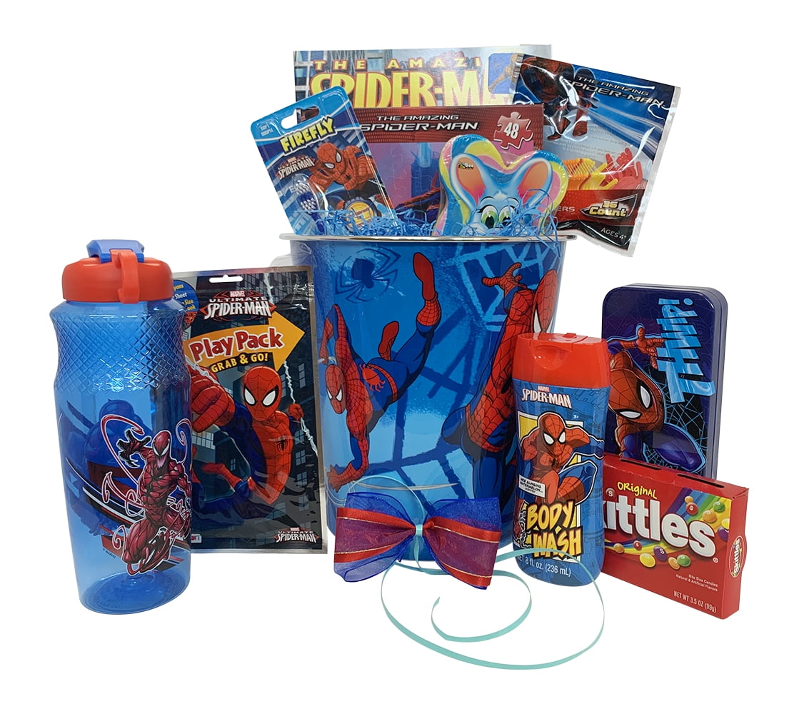 Gift Baskets For Kids Spiderman Fun & Games Accessory Toys, Playing