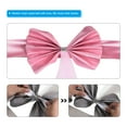 thumbnail image 5 of Uxcell Stretch Satin Chair Sashes Bows Chair Bands Decoration Mesh Yarn Floating Tied Pink 12, 5 of 6