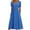 Blue, variant on Tumotour Summer Dress For Women Round-Neck Short Sleeve Casual Dresses With Pockets Tiered Flowy Beach Dress
