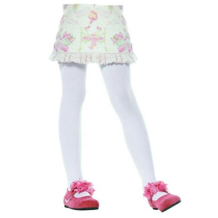 Costumes For All Occasions Ua4646Wtxl Tights Child White Xl 11-13