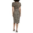 thumbnail image 2 of Badgley Mischka womens  Draped Midi Dress, 12, Tan, 2 of 3