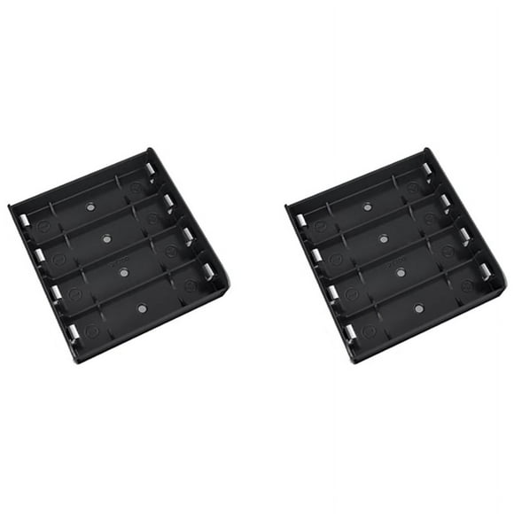 2PCS 4X 21700 Battery Holder Storage Box Case ABS Fireproof Bank Cases Slot Batteries Container with