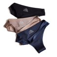 thumbnail image 2 of ZXYOUPING Tanga de seda para mujer ropa interior de seda sin costuras ropa interior Sexy lencería M-3XL talla extra interior sólida confortpangjing, 2 of 4
