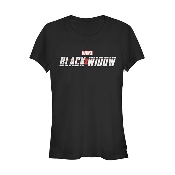 Marvel Juniors' Black Widow Movie Logo T-Shirt