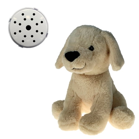 Blondie the Lab 16 Inch Plush Toy with Recorder – Soft & Cuddly Stuffed Animal