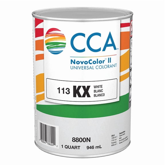 24-Pack of 1 qt Valspar Paint 8800N Novocolor II KX White Universal Colorant