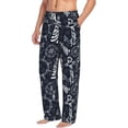 thumbnail image 6 of Salouo Anchor and Lighthouse Print Pajama Pants for Men, Lounge Pants Elastic Waistband Casual Men's sleepwear Loungewear Sleep Pajama Pant -X-Large, 6 of 7