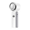 thumbnail image 2 of Linnome Handheld Semiconductor Cooling Fan Foldable Portable Rechargeable High Speed with LED Display for Travel 7.01x2.48x2.44in White, 2 of 9