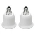 thumbnail image 2 of Paquete de 12 Adaptadores E12 A E26, Portalámparas E12 A Base Media, Convertidor E26 E27, Adaptador de Portalámparas, Portalámparas para Candelabros, 2 of 5