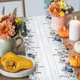 thumbnail image 4 of Thanksgiving Watercolor Cotton Linen Table Runner, Washable Table Runners for Kitchen, Dining Room, Holiday, Home Party Table Decor, 13x36 Inches, 4 of 9