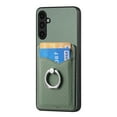 thumbnail image 2 of Allytech Galaxy A14 5G Wallet Case with Ring Holder Stand, Slim Fit Fashion Back Case with Cards Holder Lightweight Bumper Anti-Scratch Phone Case for Samsung Galaxy A14 5G - Green, 2 of 13