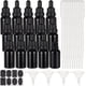 thumbnail image 1 of 15 frascos cuentagotas de vidrio negro de 15 ml con etiquetas, pipetas y goteros de plástico., 1 of 9