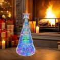 thumbnail image 6 of Wadada Prismatic Iridescent Christmas Tree, Desktop Christmas Tree with LED Lights, Colorful Glow Lights Prismatic Christmas Decorations Indoor, for Kids Girls Families (Christmas Tree), 6 of 8
