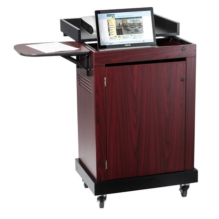 - Oklahoma Sound Smart Cart Lectern - Mahogany