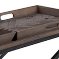 thumbnail image 2 of Simpli Home Damien SOLID AGED ELM WOOD and Metal 50 inch Wide Modern Industrial Console Table in Distressed Natural Elm, 2 of 7
