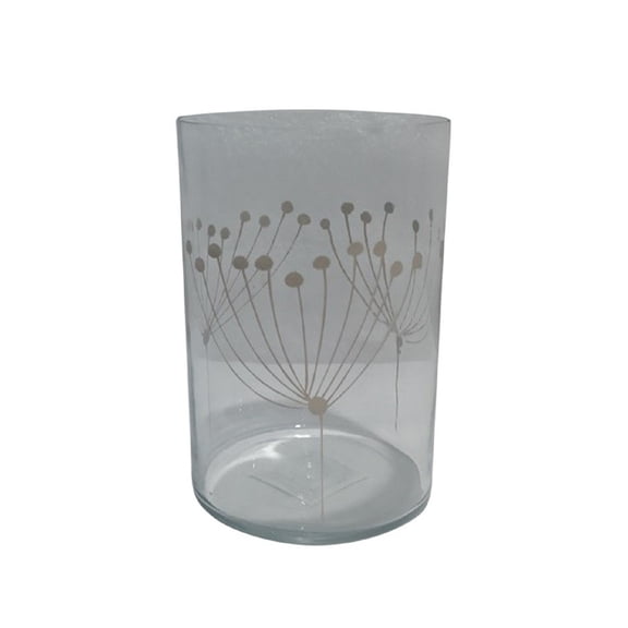 BIDK Home Seed Head Glass Vase - 6.25" - Clear