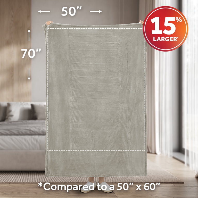 Sunbeam Heated Electric Microplush Throw Blanket 50 x 70 in photo 7