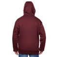 thumbnail image 3 of Dickies Men's TW357 Sherpa Lined Fleece Zip Up Hoodie Burgundy L, 3 of 4