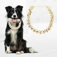 thumbnail image 1 of Collier Ras du Cou Doré pour Chien, Collier Ras du Cou en Plastique Brillant Design de Classe Mondiale, 1 of 9