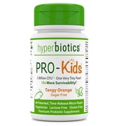 Hyperbiotics PRO-Kids Time Released Sugar Pearl with 4 Targeted Strains -Tangy Orange - 60 Pearl Tablets