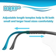 HQRP Clear Tint UV Protective Safety Goggles / Glasses for Yard work, Gardening, Lawn mowing, Weed whacking, Hedge trimming