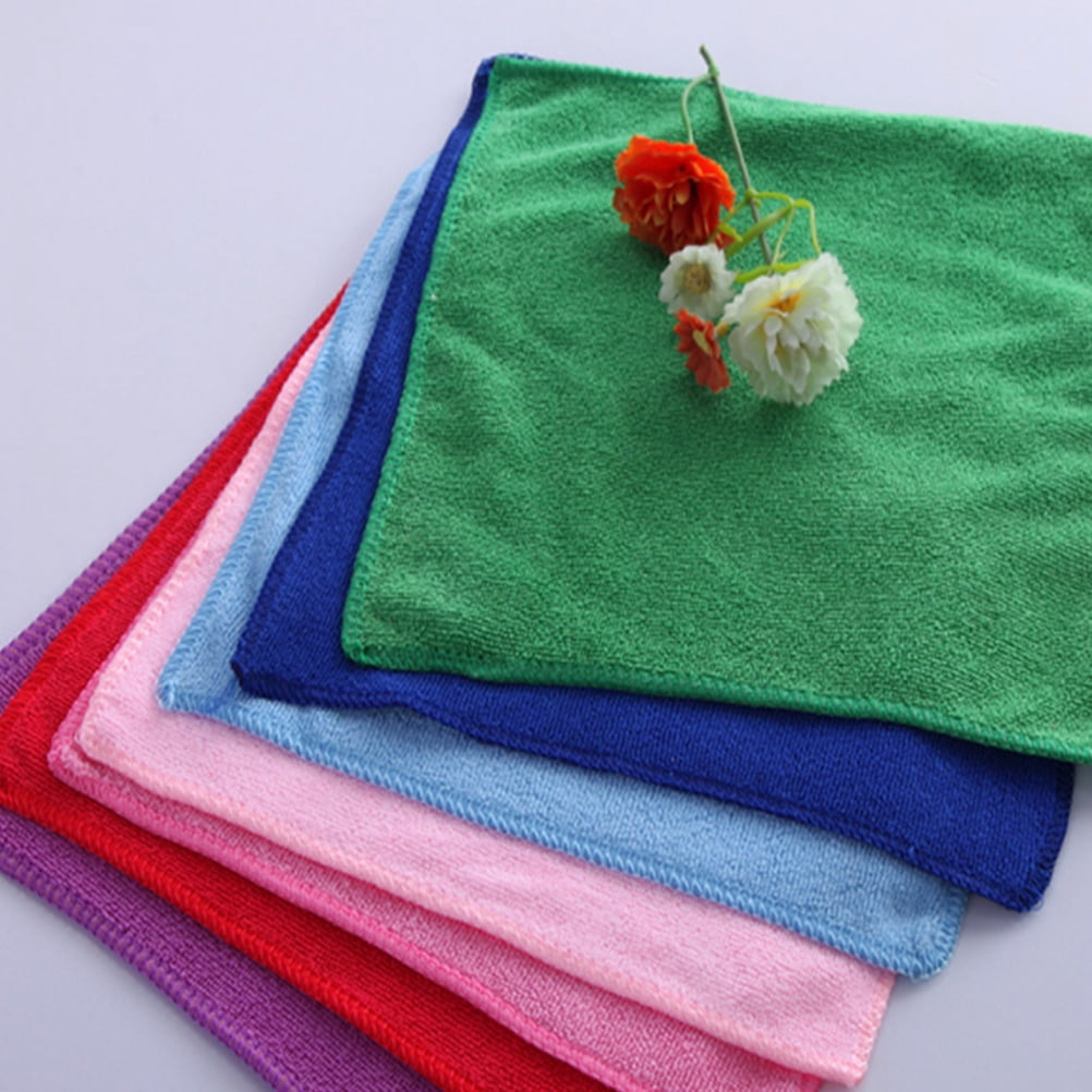 50 Pcs Face Towel Duster Infant Towels Microfiber Soft Clean Wet Wipes Premium Material Mixed Color Skin-friendly Baby