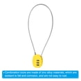 thumbnail image 4 of Unique Bargains Small Combination Lock 3 Digits Luggage Padlock for Gym Locker Yellow, 4 of 6