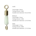 thumbnail image 4 of 30 Uds Anillos Giratorios Con Rodamiento Bolas Conector Pesca Ganchos Enlace Rápido (M) Blanco, 4 of 8