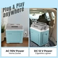 thumbnail image 5 of Pinnacle Thermoware 30 L Electric Portable Coolbox 12V Travel Cooler with Adapter – Blue, 5 of 9