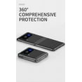 thumbnail image 4 of for Samsung Galaxy Z Flip 3 5G Case,Luxury Slim Hard Plating Folding Sleeve Plating Clear Case for Samsung Galaxy Z Flip 3 DD Blue, 4 of 10