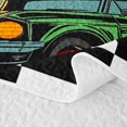 thumbnail image 5 of Erosebridal Vintage Green Car Quilt King for Boys,Traffic Lights King Coverlet Set Teens, 5 of 7