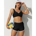 thumbnail image 4 of Charmo Womens Boyleg Swim Shorts High Waisted Tummy Control Sporty Swim Bottoms, 4 of 7