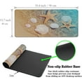 thumbnail image 4 of Large Mouse Pad Palm Starfish Seashell, Gaming Mouse Pads Office Desk Pads, Full Desk Mouse Pad Non-Slip Rubber Base, 35.4 X 15.7 inch for Work/Game/Office/Home Summer Beach Sea Sand Water, 4 of 7