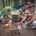thumbnail image 3 of outdoor cookware,camping cookware mess for 2 campfire,stainless outdoor cooking ,camping kettle gadgets accessories,camping cooking equipment, 3 of 6
