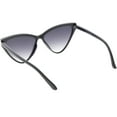 thumbnail image 4 of Oversize Vintage Cat Eye Sunglasses Slim Arms Gradient Lens 59mm (Black / Lavender), 4 of 4
