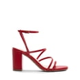 thumbnail image 2 of Sandalia DREAM PAIRS SDHS2428W Roja con Tiras y Tacón Cuadrado 8, 2 of 7
