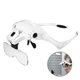 thumbnail image 1 of Hands Free Magnifying Glasses With 2 Led Lights 5 Interchangeable Lenses 1.0x To 3.5x, 1 of 5