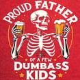 thumbnail image 3 of CafePress - Proud Father Of A Few Dumbass Kids Men's Football T Shirt - Mens Football Shirt, 3 of 4